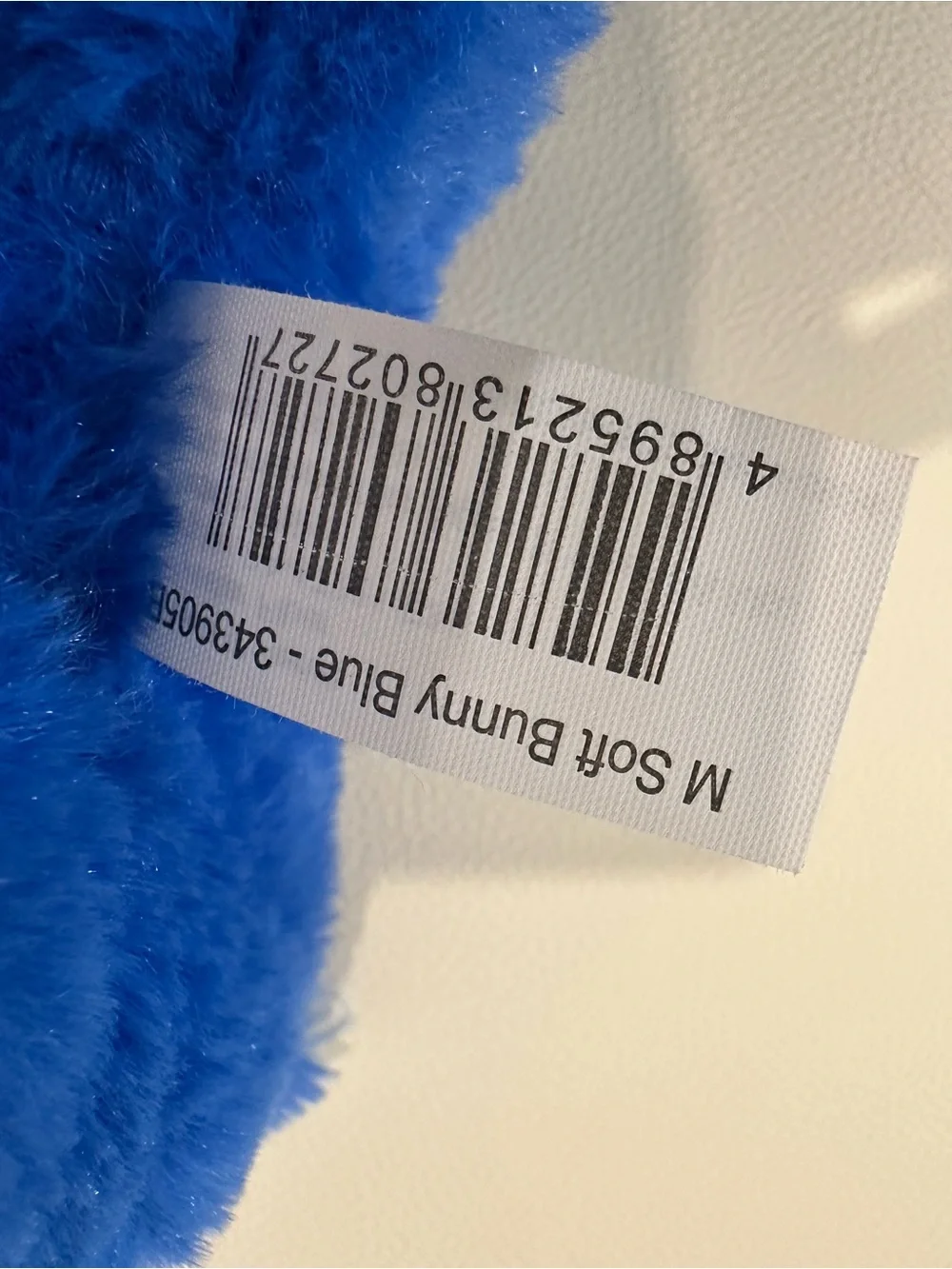 Blue Plush Bunny Soft Stuffed Animal for Kids - Soft Cuddly Toy 12”